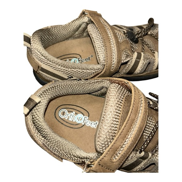 Orthofeet Clearwater Men’s Leather Closed Toe Sandals Brown Size 8.5 - Picture 10 of 16